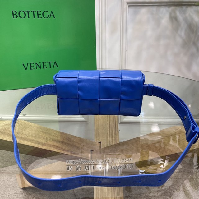 Bottega veneta高端女包 KF0023 寶緹嘉爆款電光藍CASSETTE腰包 BV經典款四格腰包/胸包/斜挎包/單肩包  gxz1394